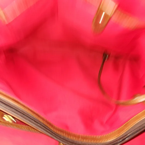 Dooney & Bourke Patent Leather Shopper Tote – Rich Espresso & CognacElevate yo - Picture 6 of 13